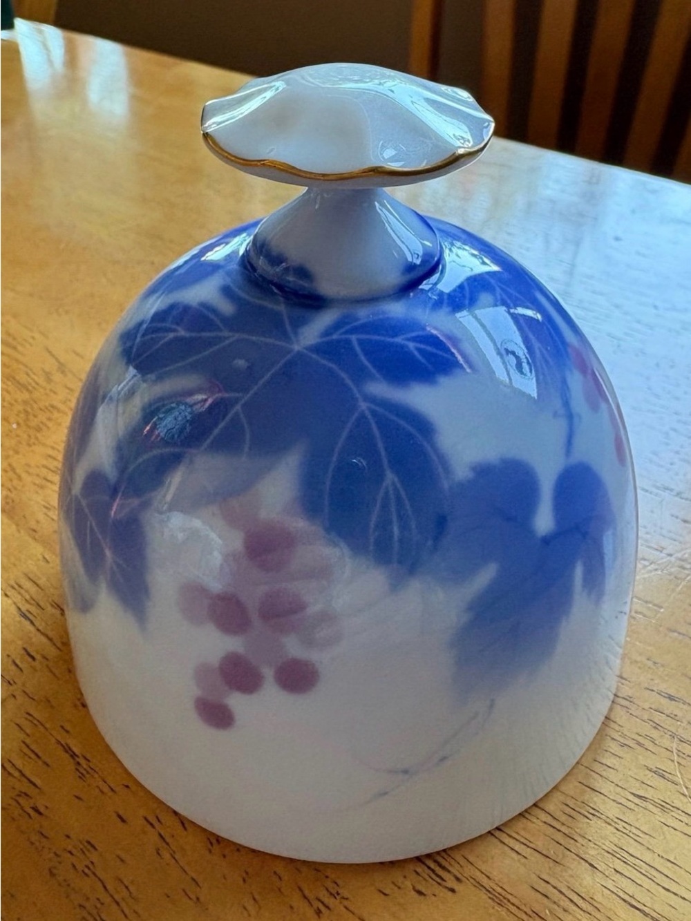 Vintage Fukagawa Japanese Porcelain Bell Danbury Mint